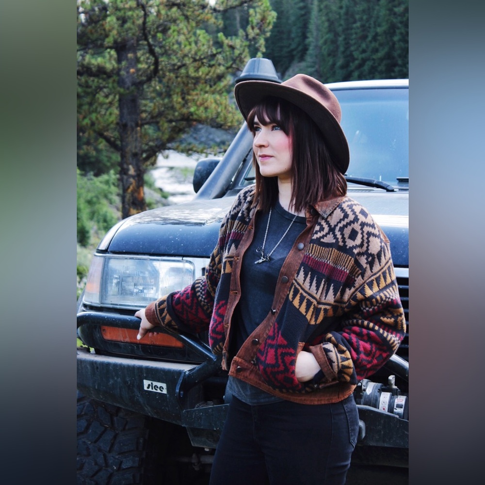Free People We The Free Lakeside crochet denim sweater Jacket - Picture 4 of 16